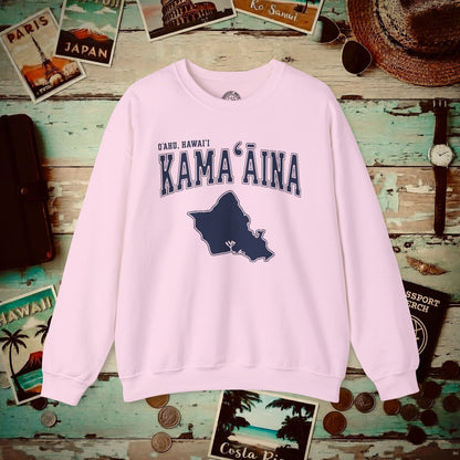 Classic University (Kamaaina Edition), Oahu, Hawaii Crewneck Light Pink / S