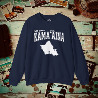 Classic University (Kamaaina Edition), Oahu, Hawaii Crewneck Navy / S