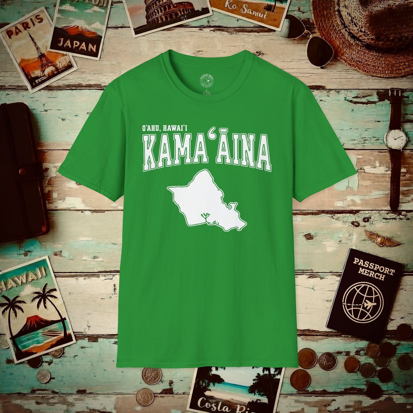 Classic University (Kamaaina Edition), Oahu, Hawaii T-Shirt Irish Green / S