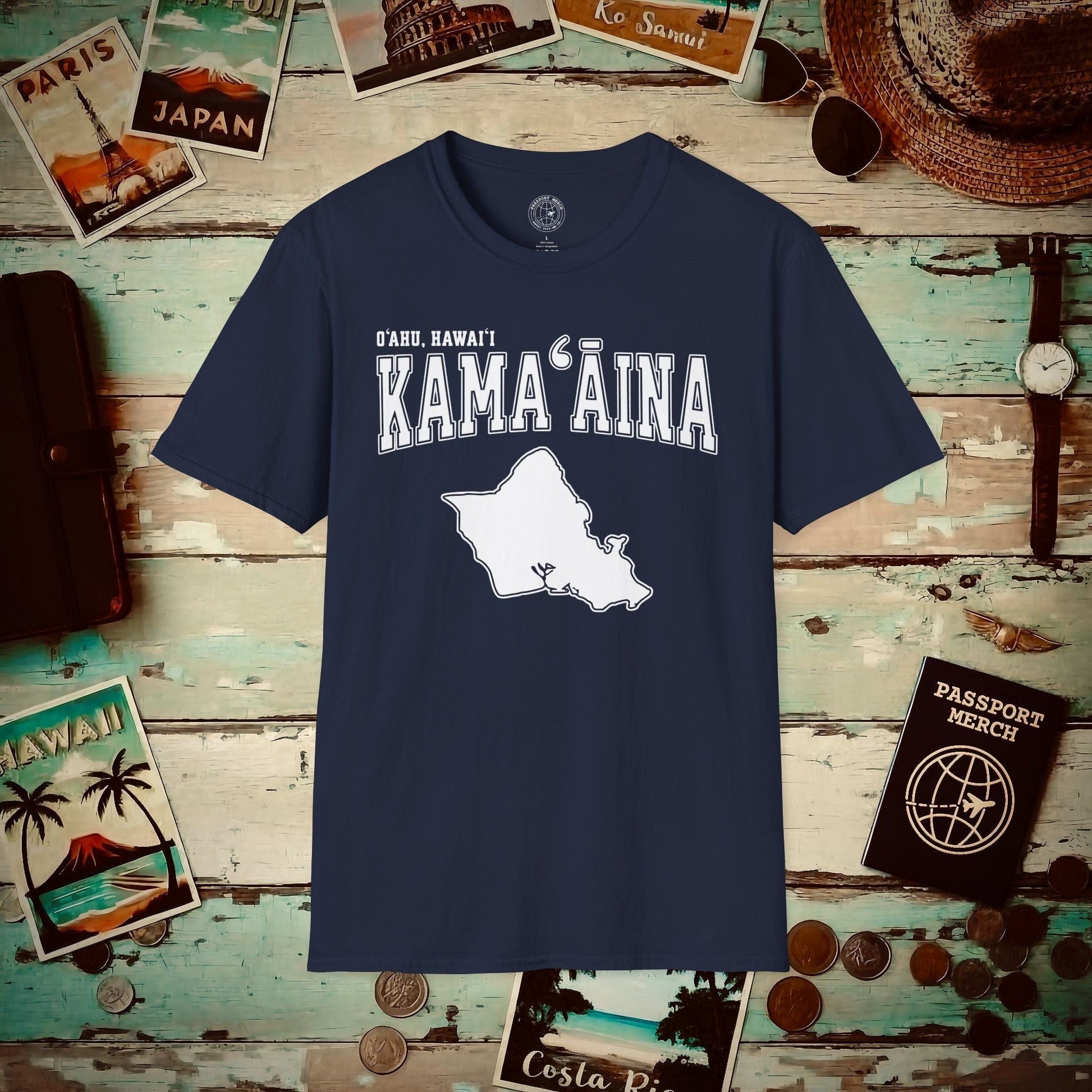 Classic University (Kamaaina Edition), Oahu, Hawaii T-Shirt Navy / S