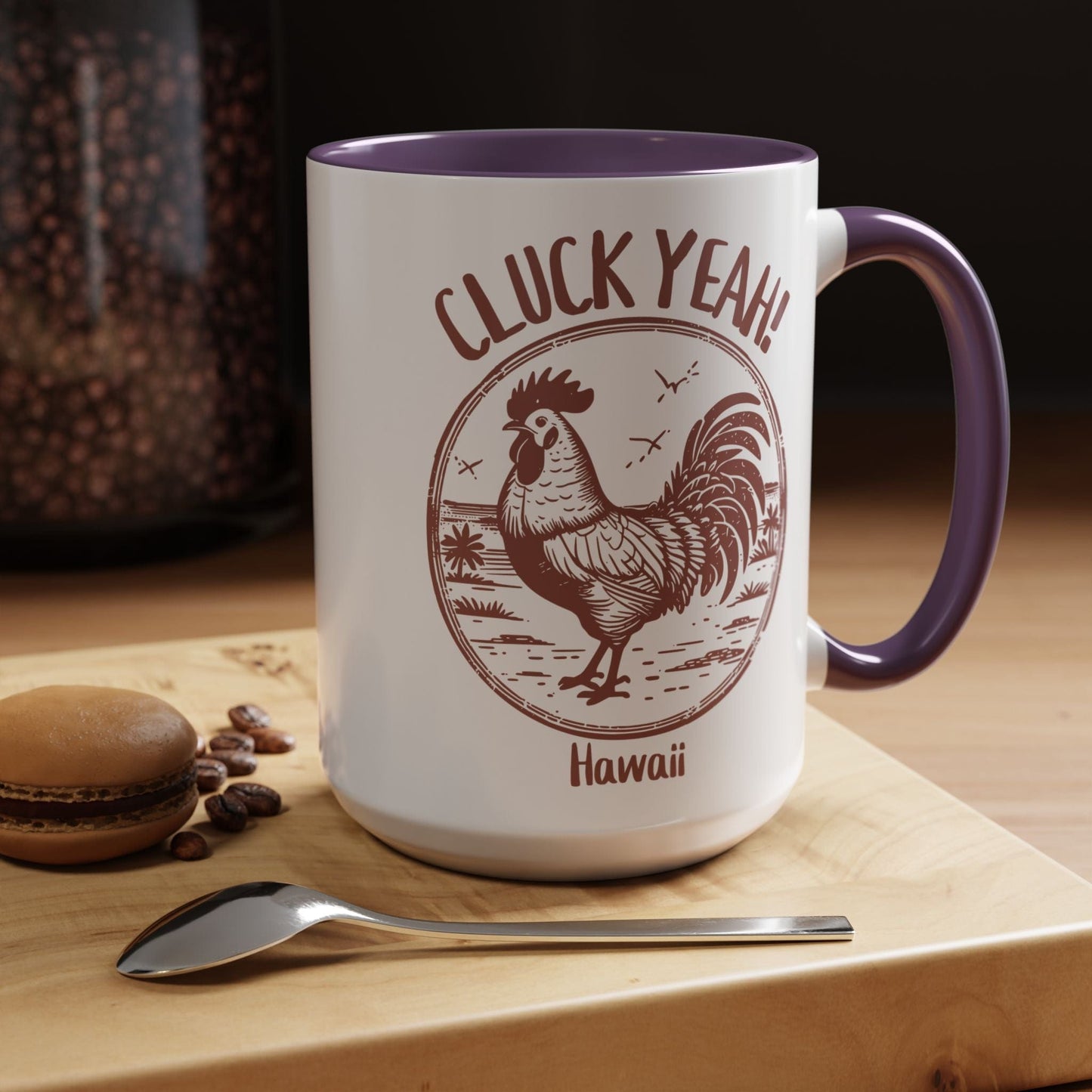 Cluck Yeah! Hawaii 15oz Mug Purple / 15oz