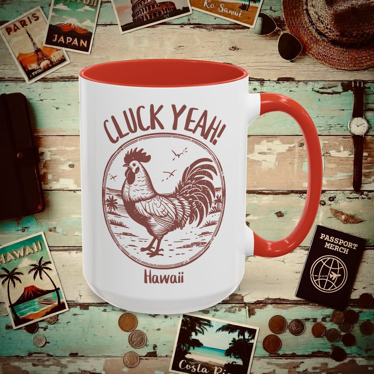 Cluck Yeah! Hawaii 15oz Mug Red / 15oz