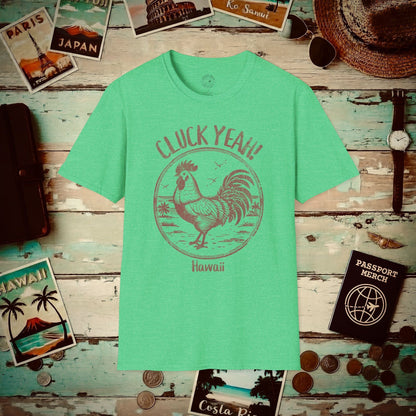 Cluck Yeah! Hawaii T-Shirt Heather Irish Green / S