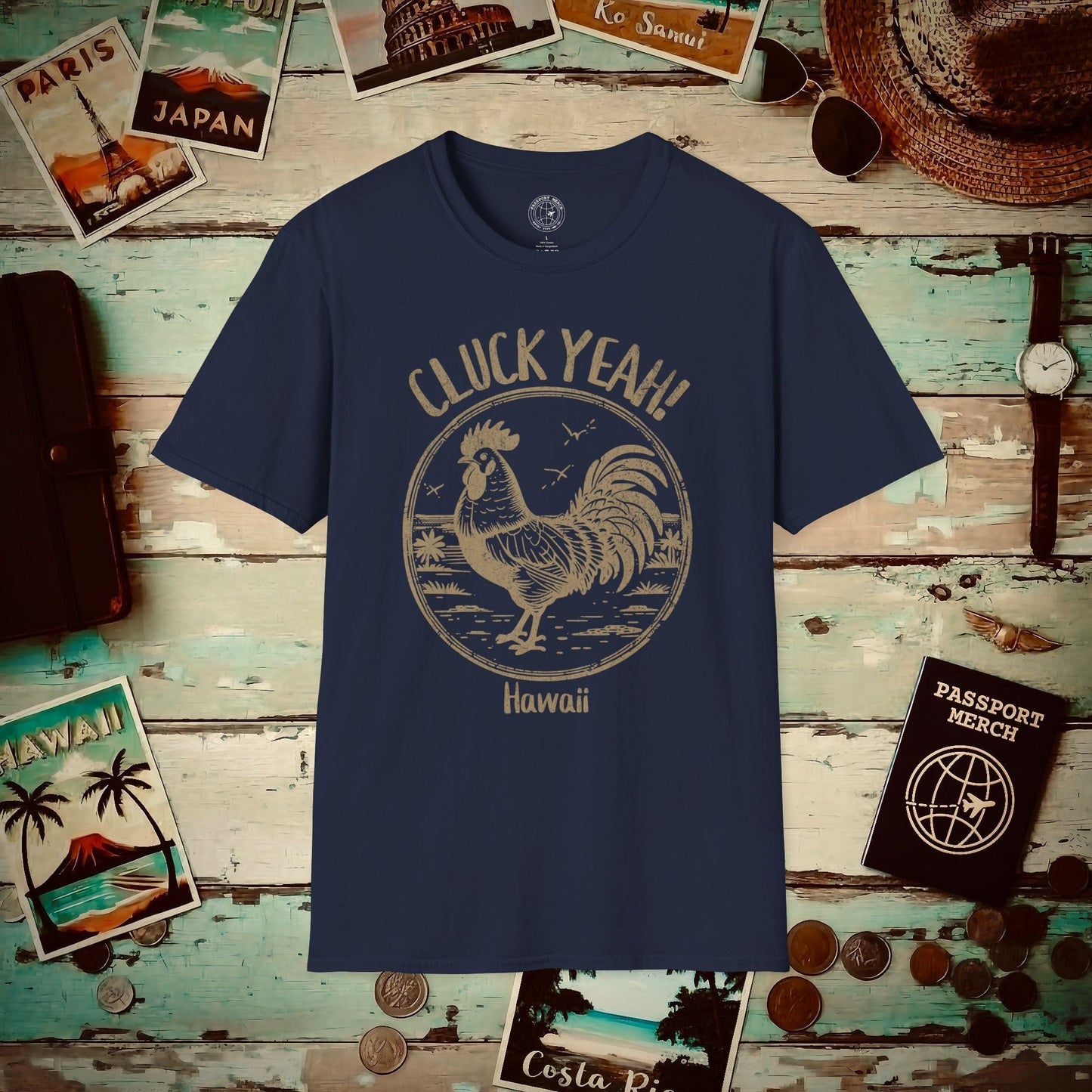 Cluck Yeah! Hawaii T-Shirt Navy / S