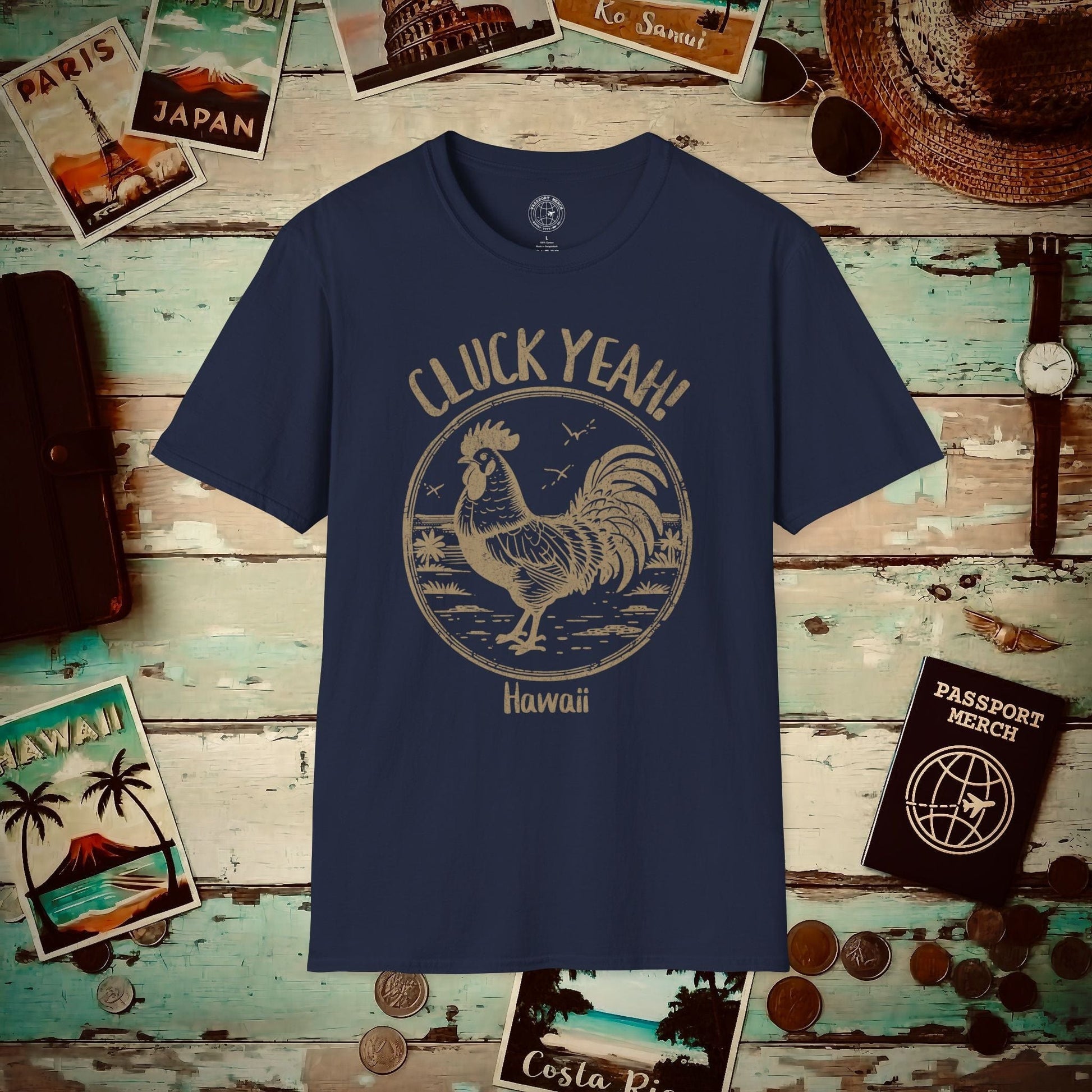 Cluck Yeah! Hawaii T-Shirt Navy / S