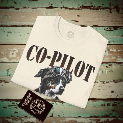 Co-Pilot Aviator Dog T-Shirt Natural / S