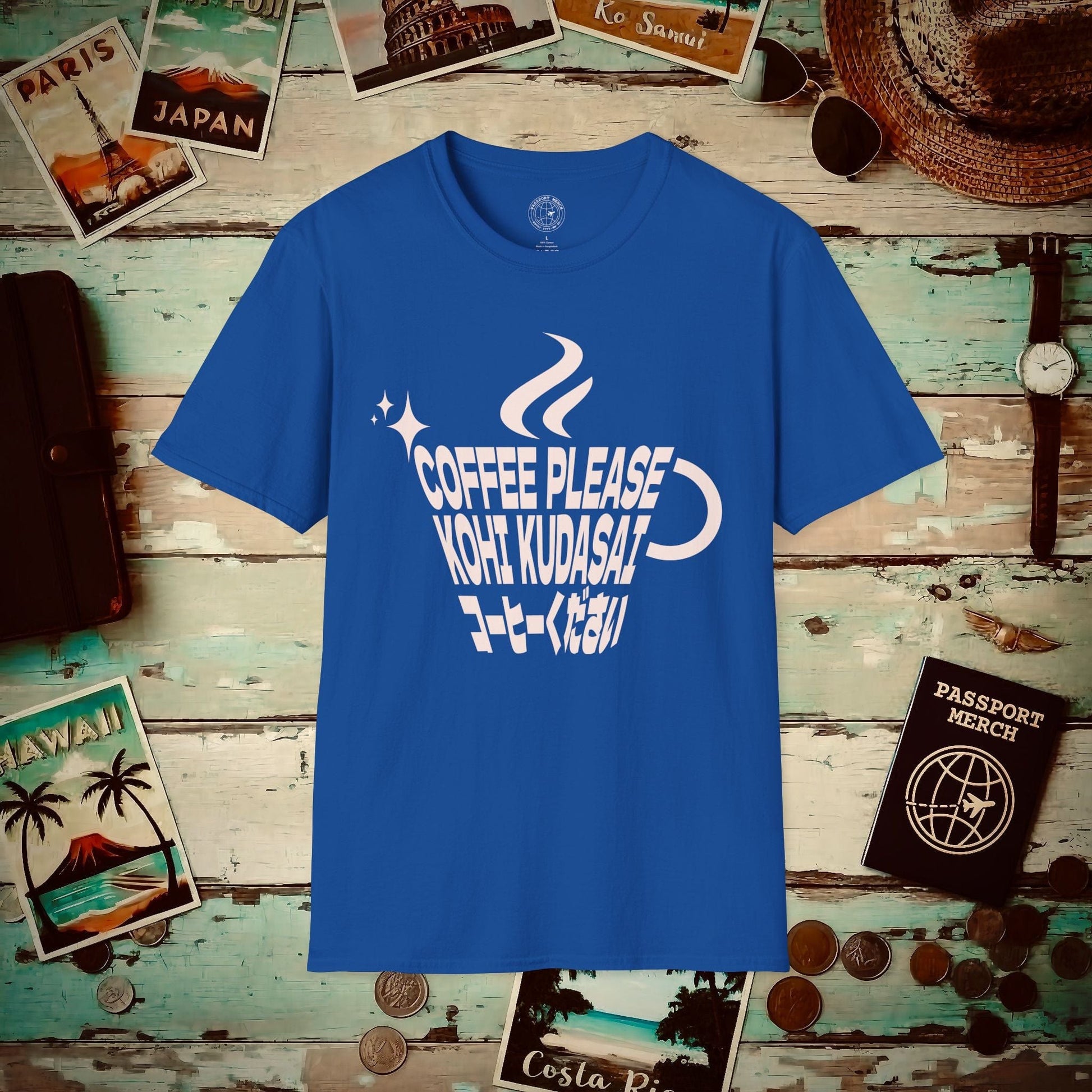 Coffee Please. Kohi Kudasai. Japan T-Shirt Royal / S