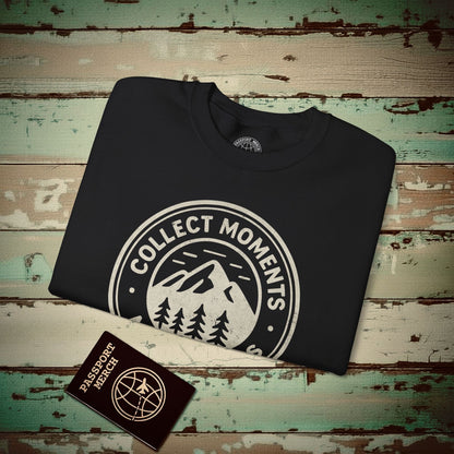 Collect Moments Not Things Vintage Crewneck Black / S