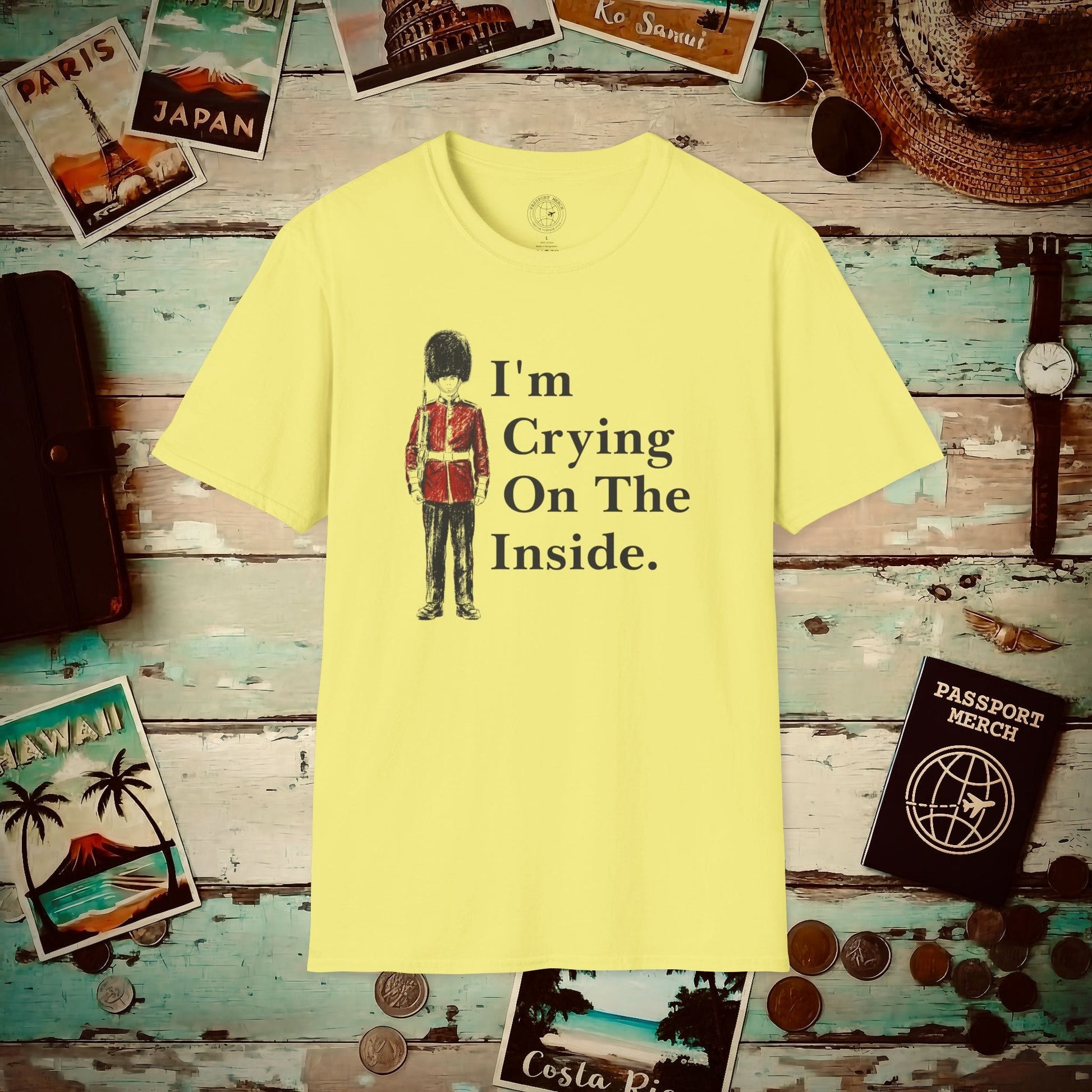 Crying on the Inside, England T-Shirt Cornsilk / S
