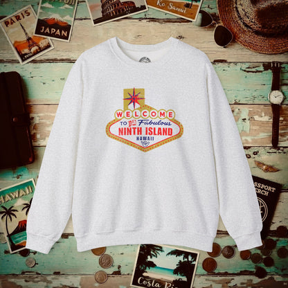 Da Fabulous Ninth Island, Hawaii (and Nevada) Crewneck Ash / S
