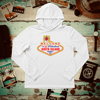 Da Fabulous Ninth Island, Hawaii (and Nevada) Hooded Long Sleeve White / XS