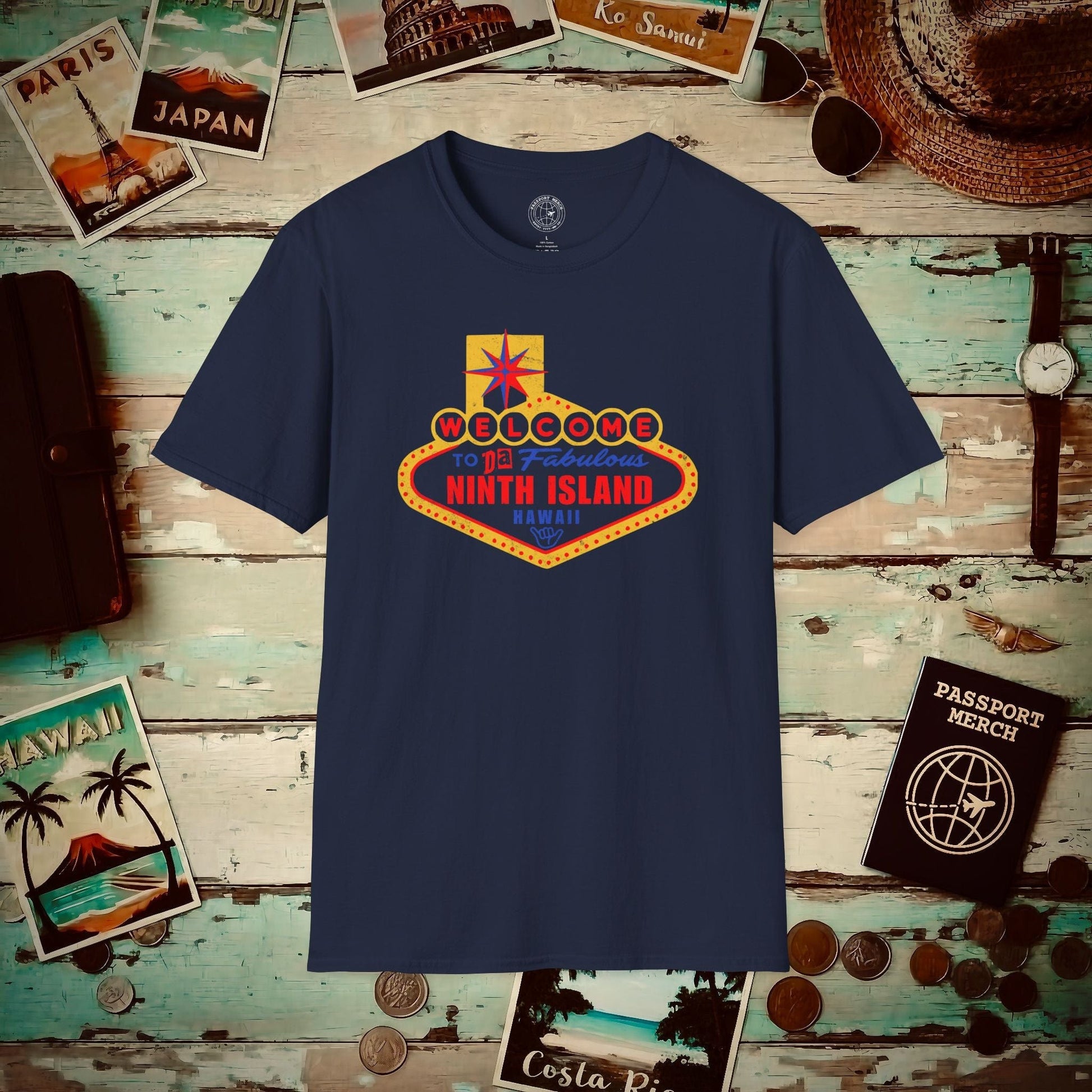 Da Fabulous Ninth Island, Hawaii (and Nevada) T-Shirt Navy / S