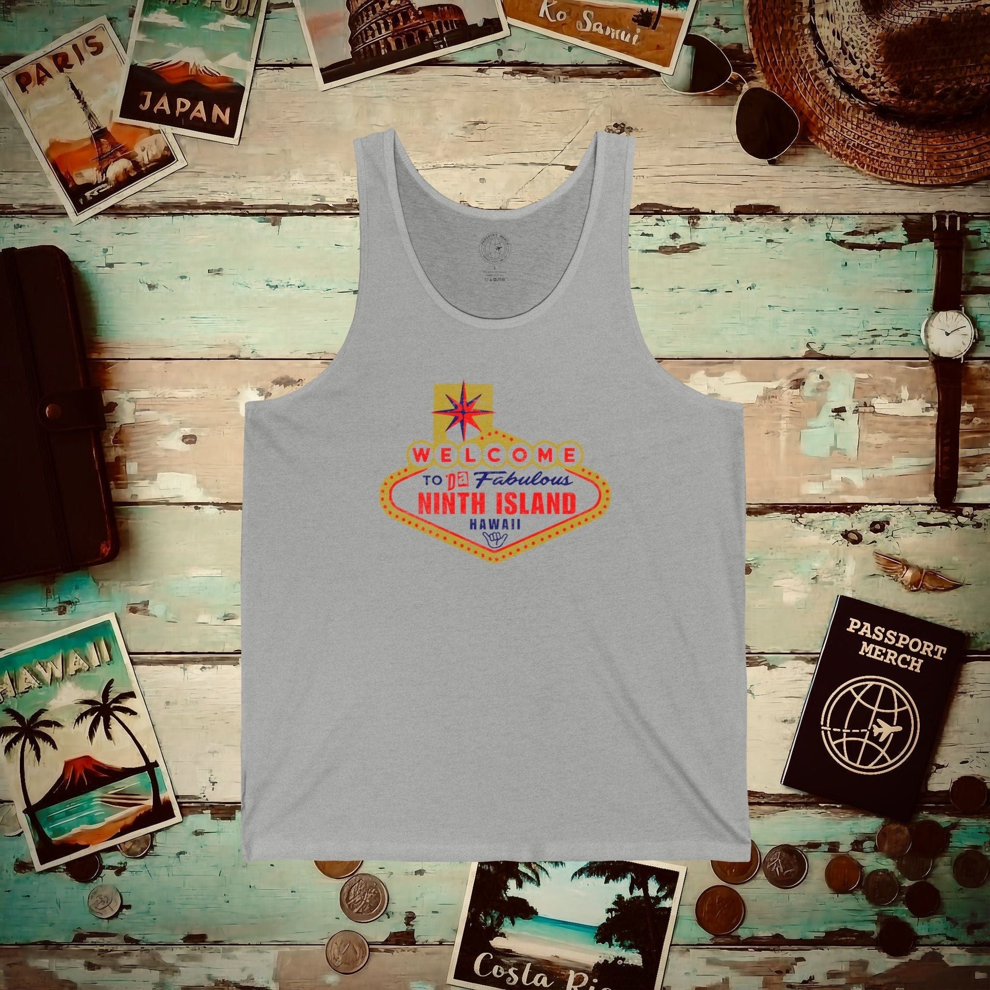 Da Fabulous Ninth Island, Hawaii (and Nevada) Tank Top Athletic Heather / XS