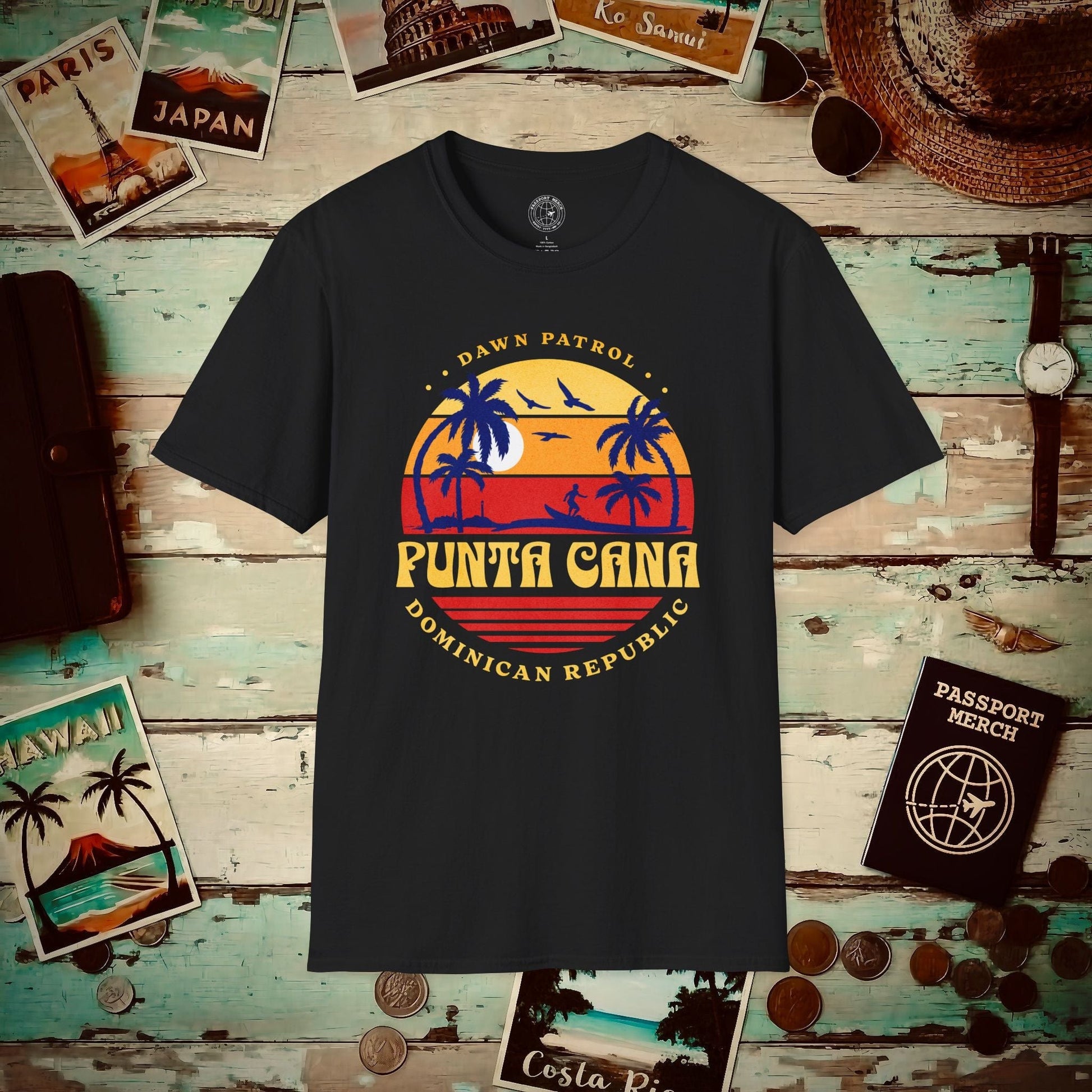 Dawn Patrol, Punta Cana Dominican Republic T-Shirt Black / S