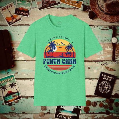 Dawn Patrol, Punta Cana Dominican Republic T-Shirt Heather Irish Green / S