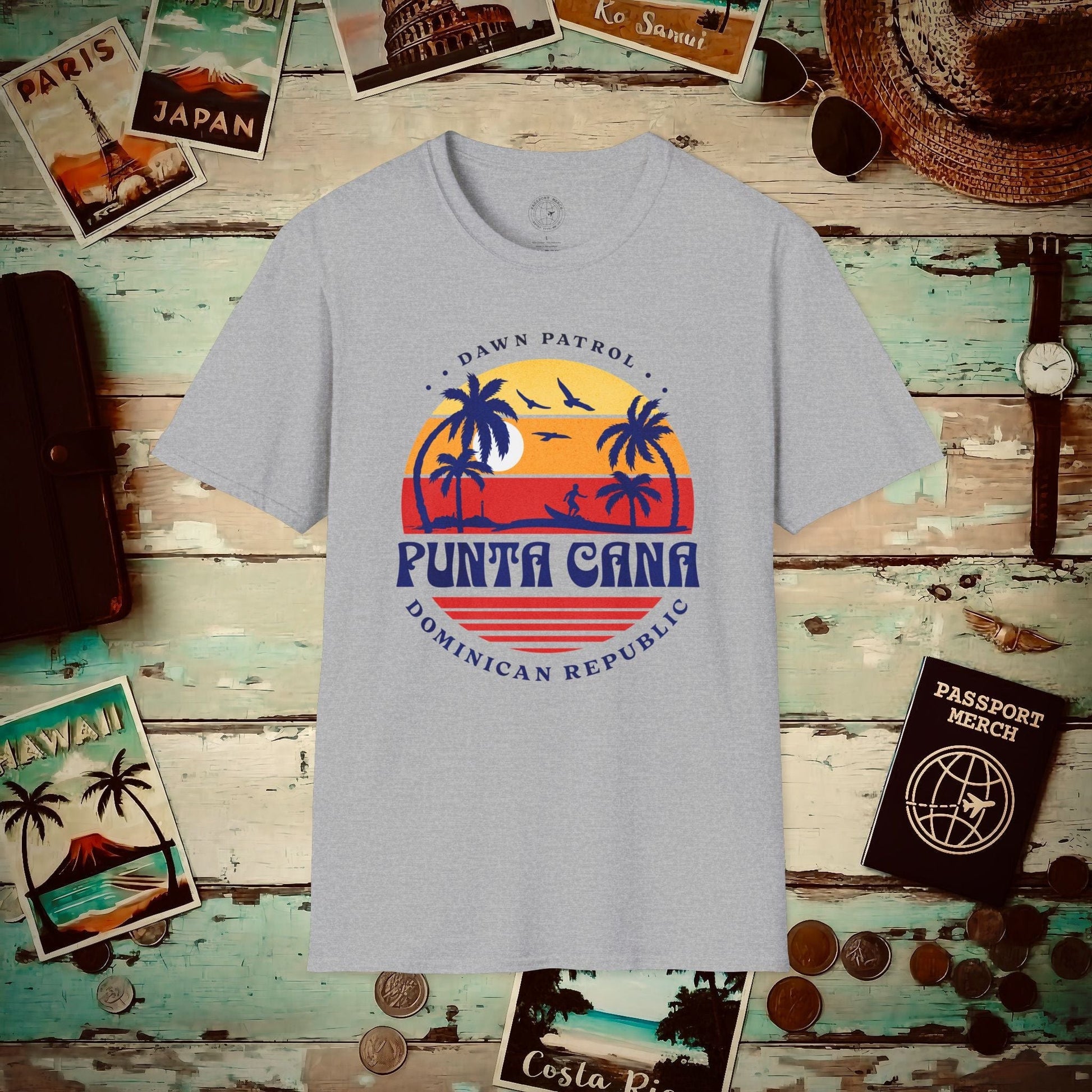 Dawn Patrol, Punta Cana Dominican Republic T-Shirt Sport Grey / S