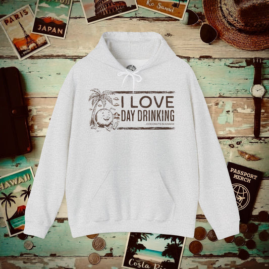 Day Drinking Coconuts in Hawaii Hoodie Ash / S
