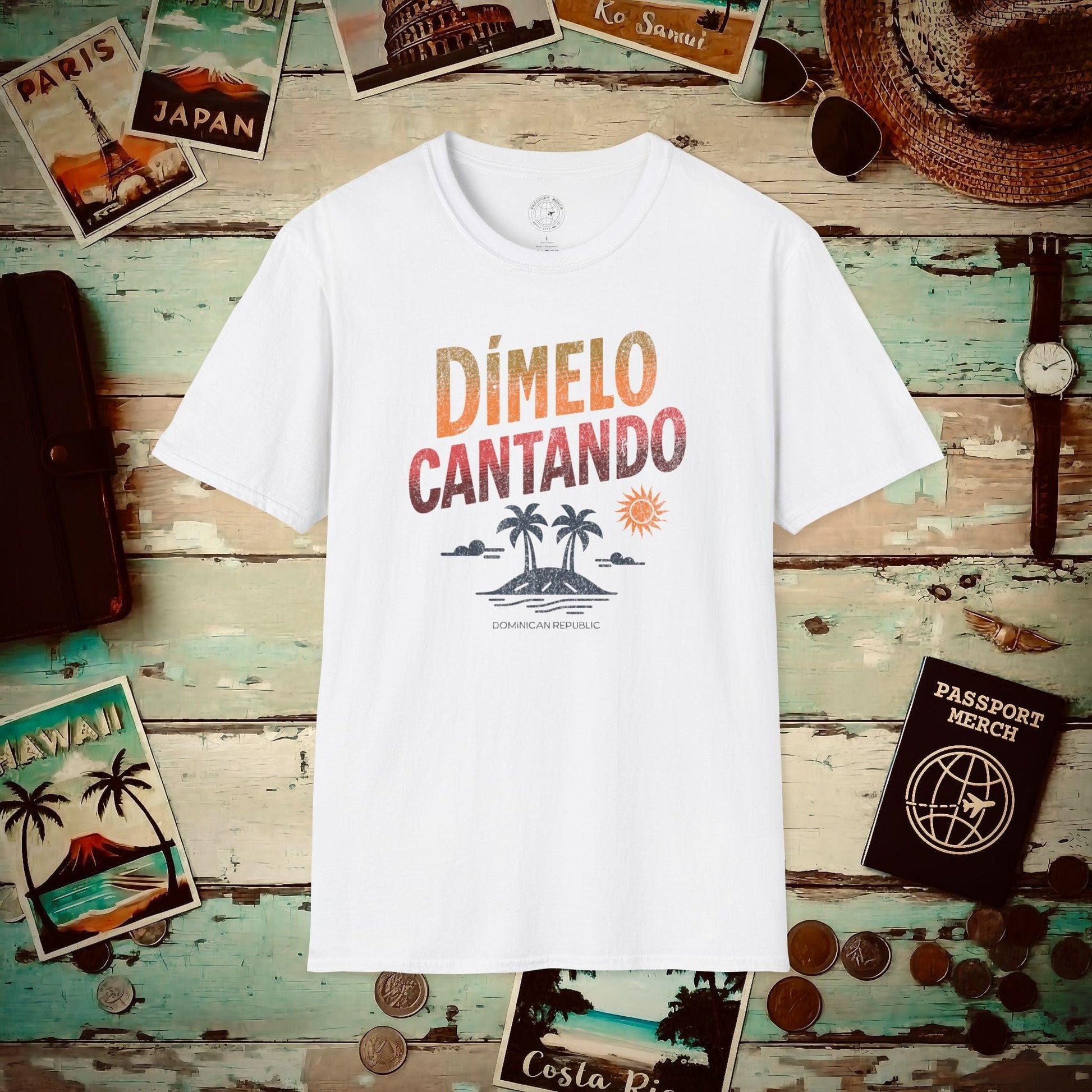 Dimelo Cantando Dominican Republic T-Shirt White / S