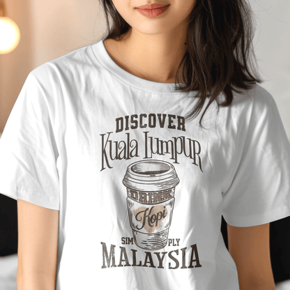 Discover Kuala Lumpur, Drink Kopi Malaysia T-Shirt White / S