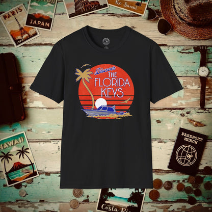 Discover The Florida Keys T-Shirt Black / S