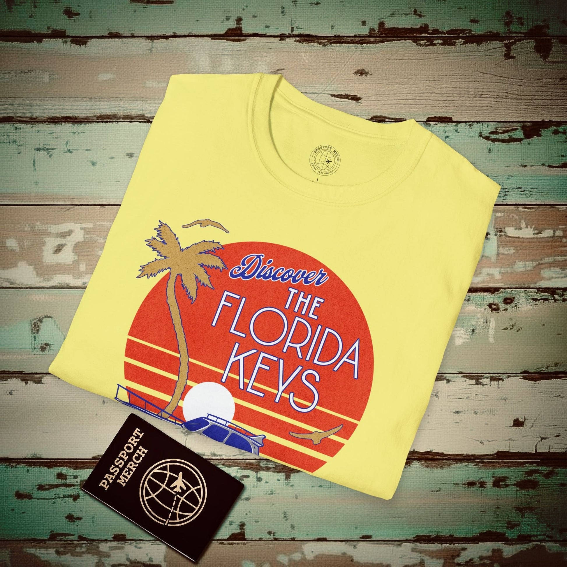 Discover The Florida Keys T-Shirt Cornsilk / S