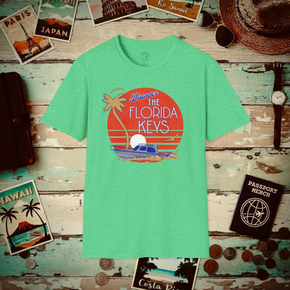 Discover The Florida Keys T-Shirt Heather Irish Green / S