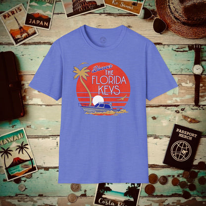 Discover The Florida Keys T-Shirt Heather Royal / S