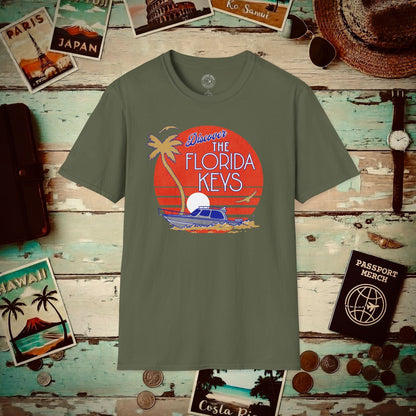 Discover The Florida Keys T-Shirt Military Green / S