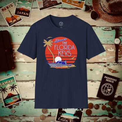 Discover The Florida Keys T-Shirt Navy / S