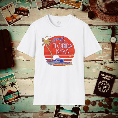 Discover The Florida Keys T-Shirt White / S
