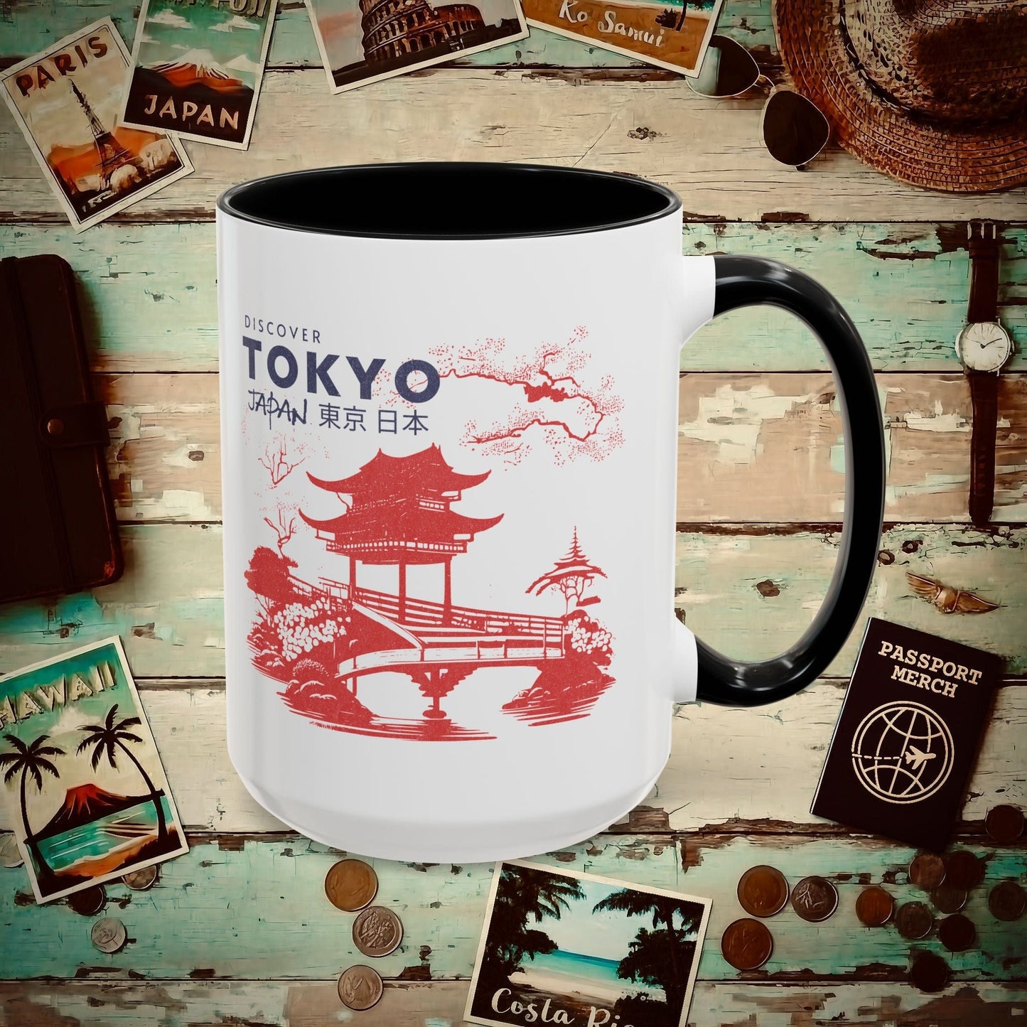 Discover Tokyo Japan 15oz Mug Black / 15oz