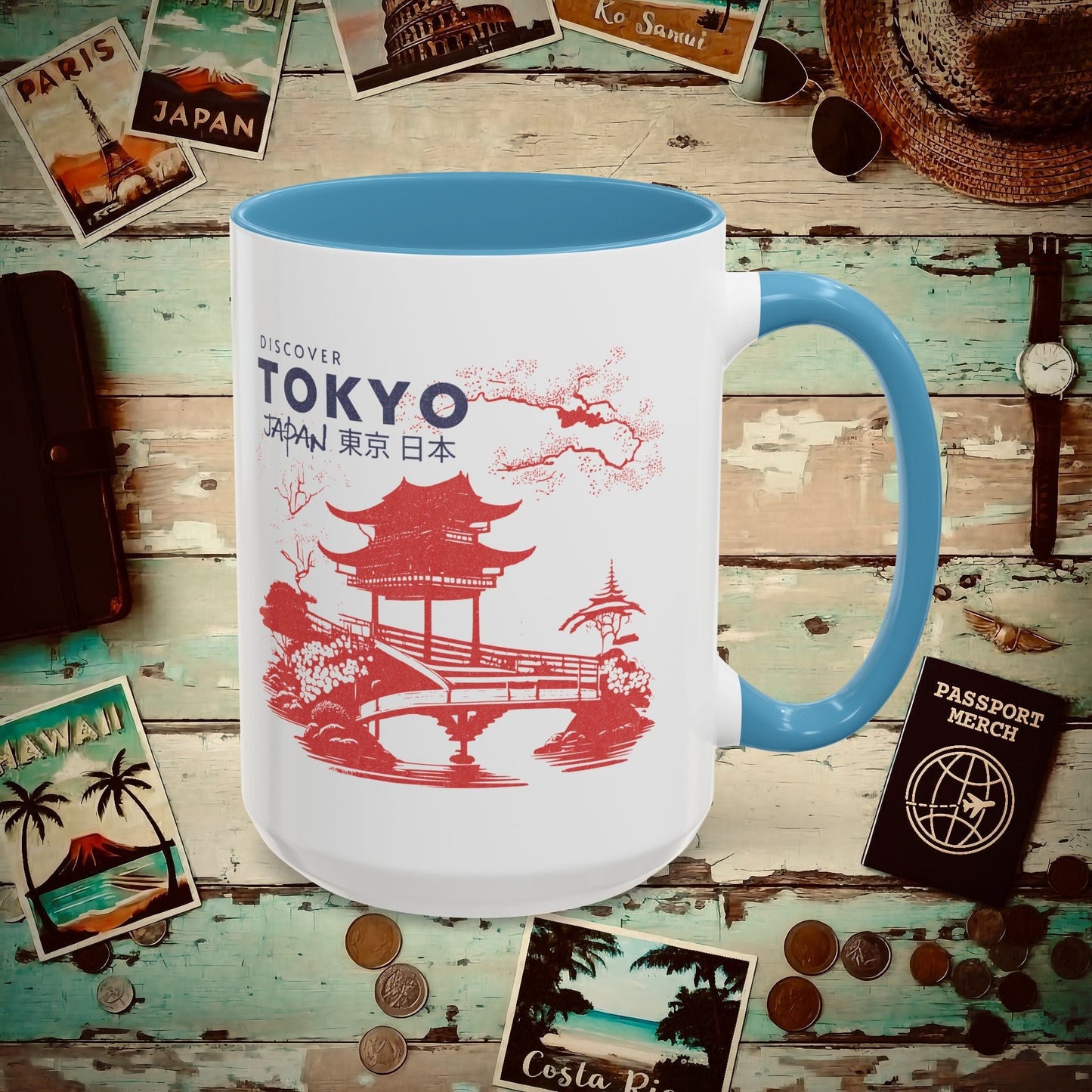 Discover Tokyo Japan 15oz Mug Light Blue / 15oz