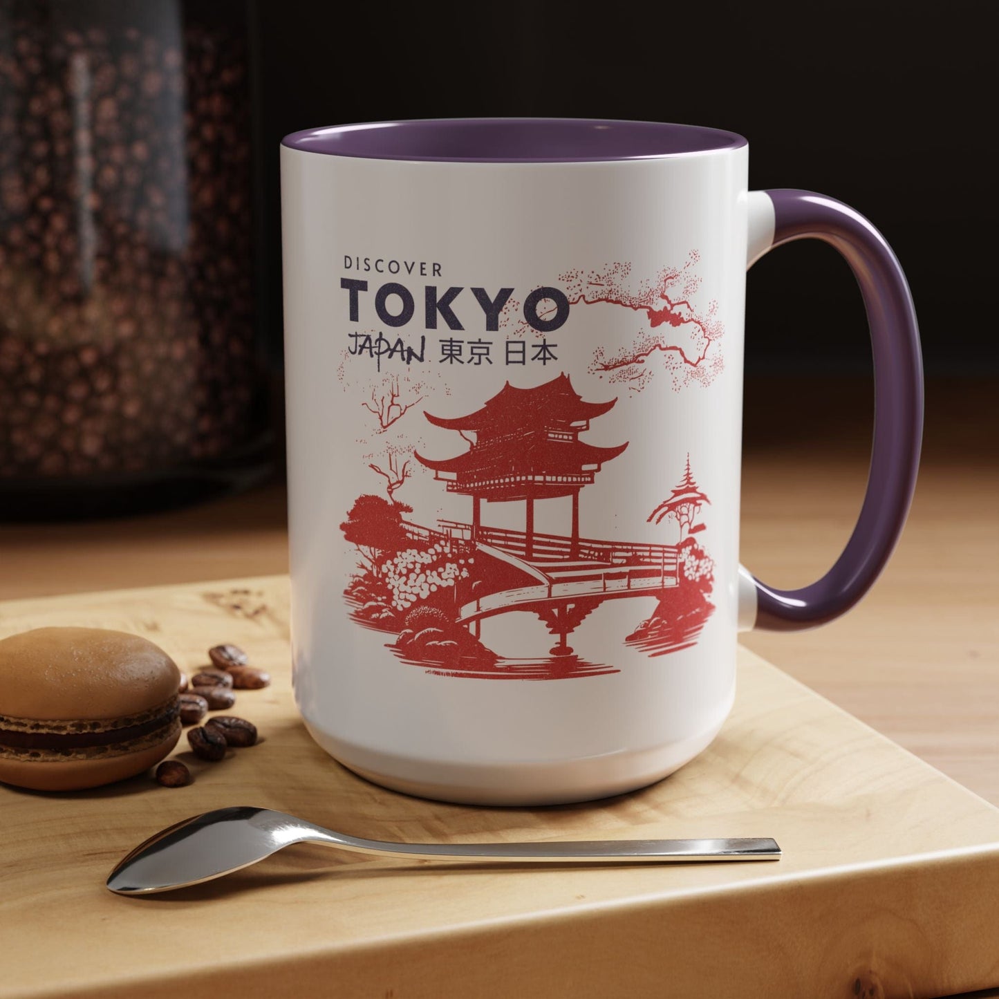 Discover Tokyo Japan 15oz Mug Purple / 15oz