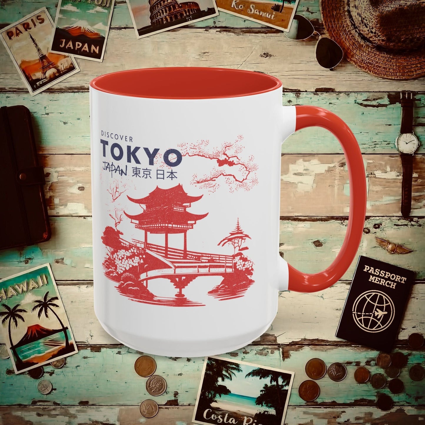 Discover Tokyo Japan 15oz Mug Red / 15oz