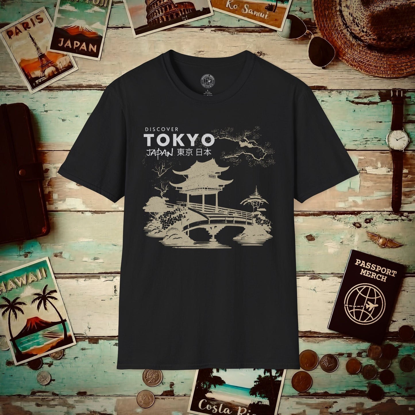 Discover Tokyo Japan T-Shirt Black / S
