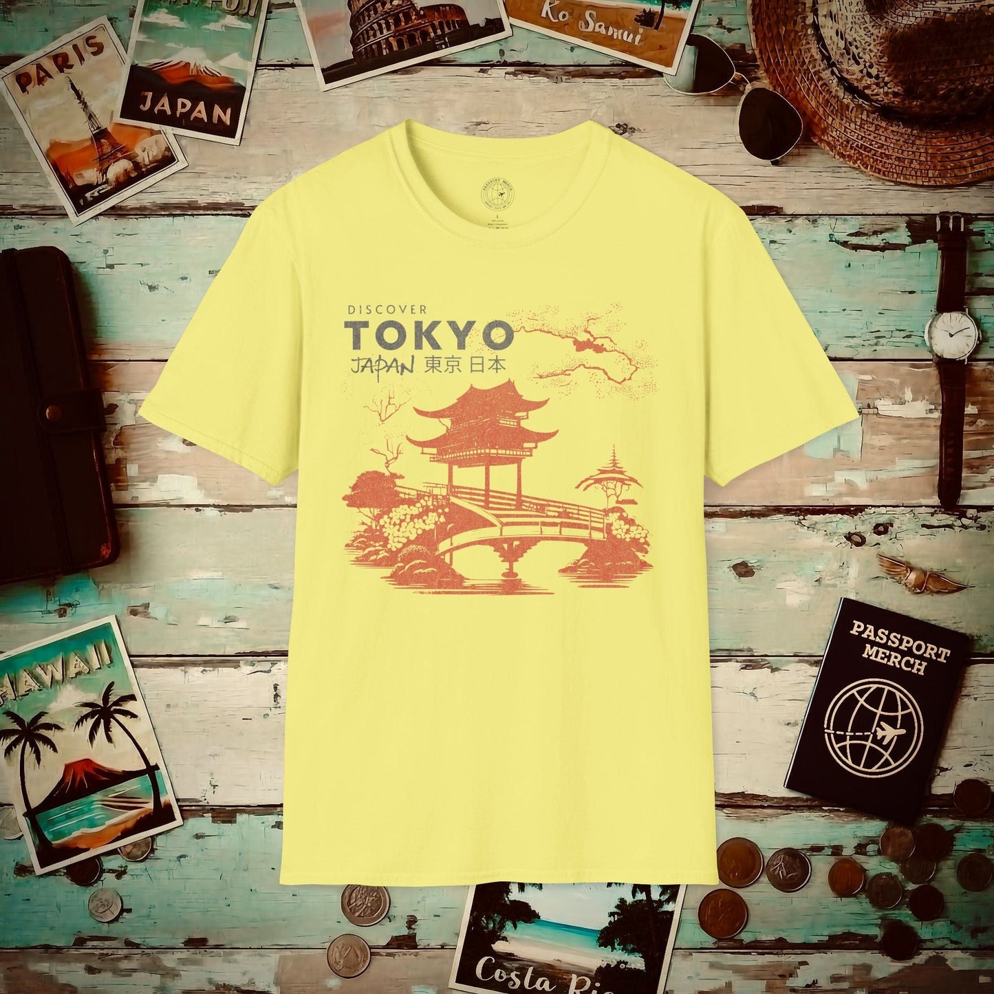 Discover Tokyo Japan T-Shirt Cornsilk / S