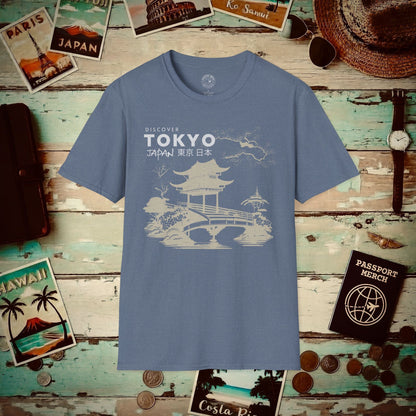 Discover Tokyo Japan T-Shirt Heather Indigo / S