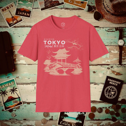 Discover Tokyo Japan T-Shirt Heather Red / S