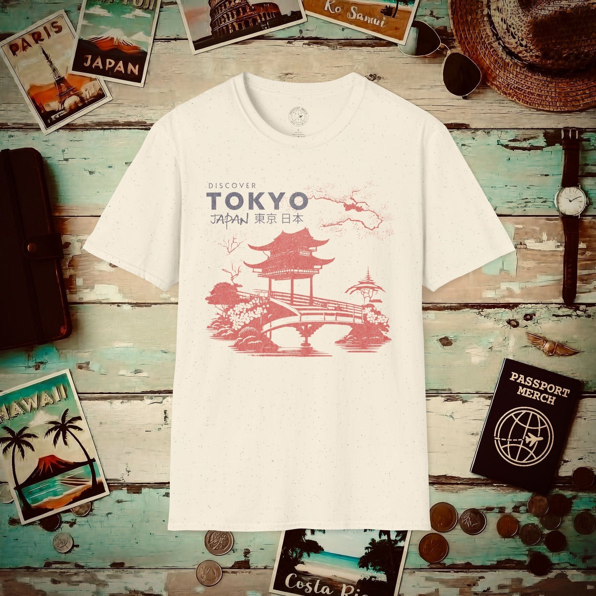 Discover Tokyo Japan T-Shirt Natural / S