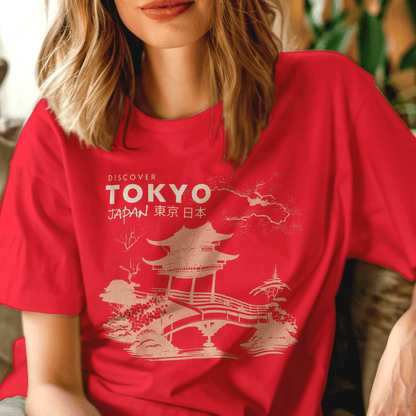 Discover Tokyo Japan T-Shirt Red / S