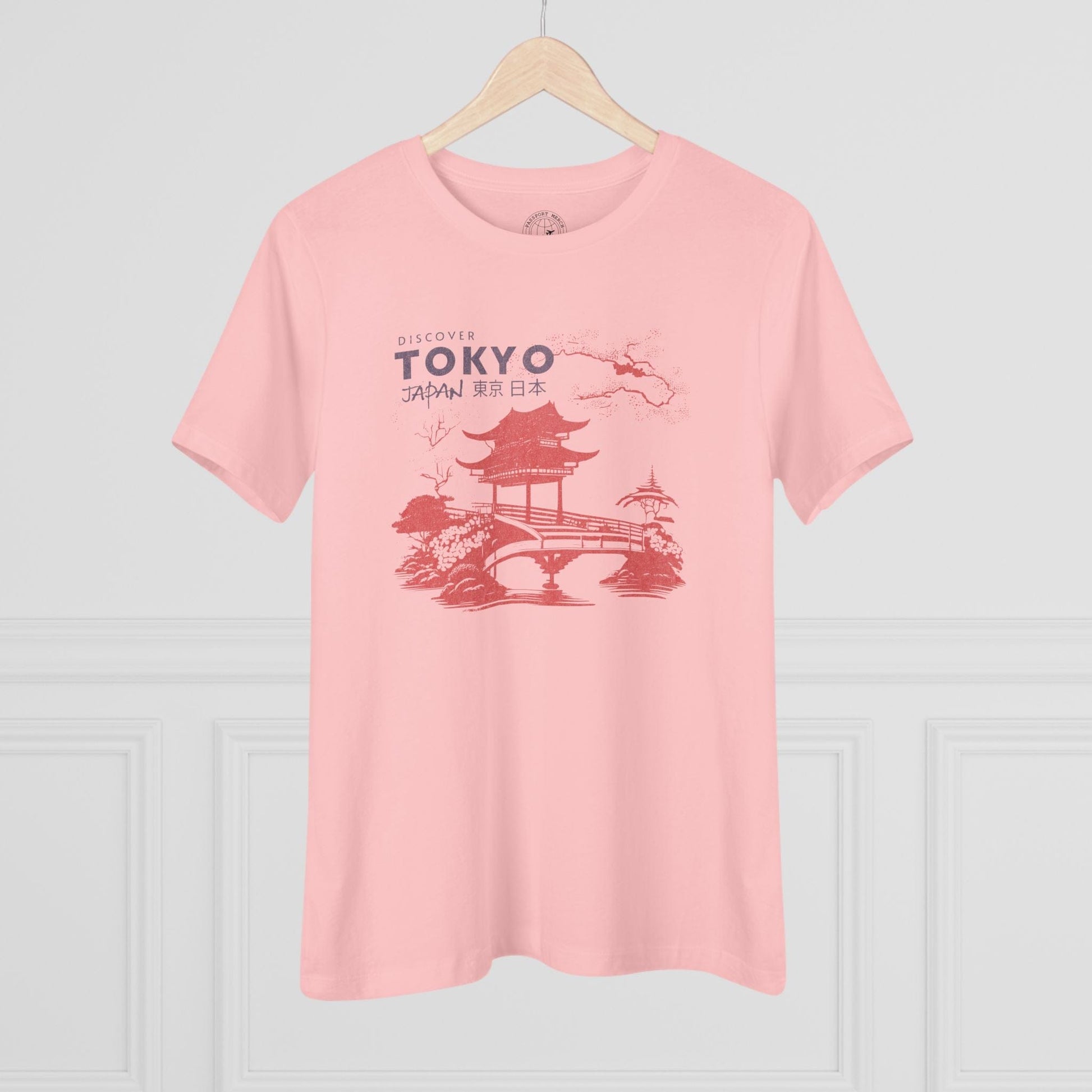 Discover Tokyo Japan, Womens Fit T-Shirt Pink / S
