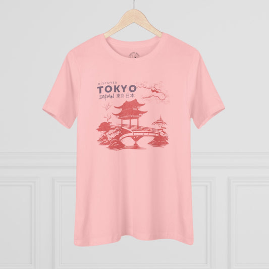 Discover Tokyo Japan, Womens Fit T-Shirt Pink / S