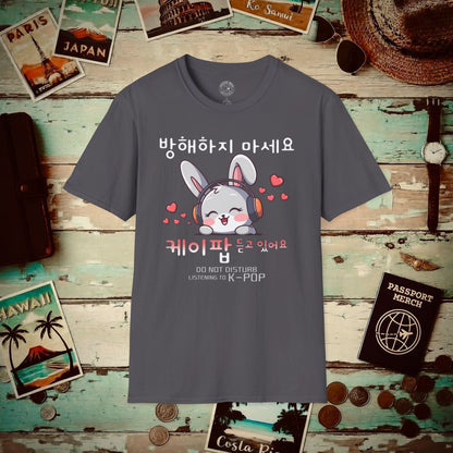 Do Not Disturb, Listening to K-Pop Korea T-Shirt Charcoal / S