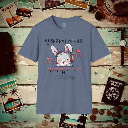 Do Not Disturb, Listening to K-Pop Korea T-Shirt Heather Indigo / S