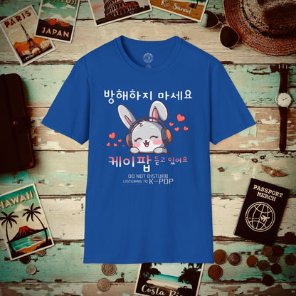 Do Not Disturb, Listening to K-Pop Korea T-Shirt Royal / S
