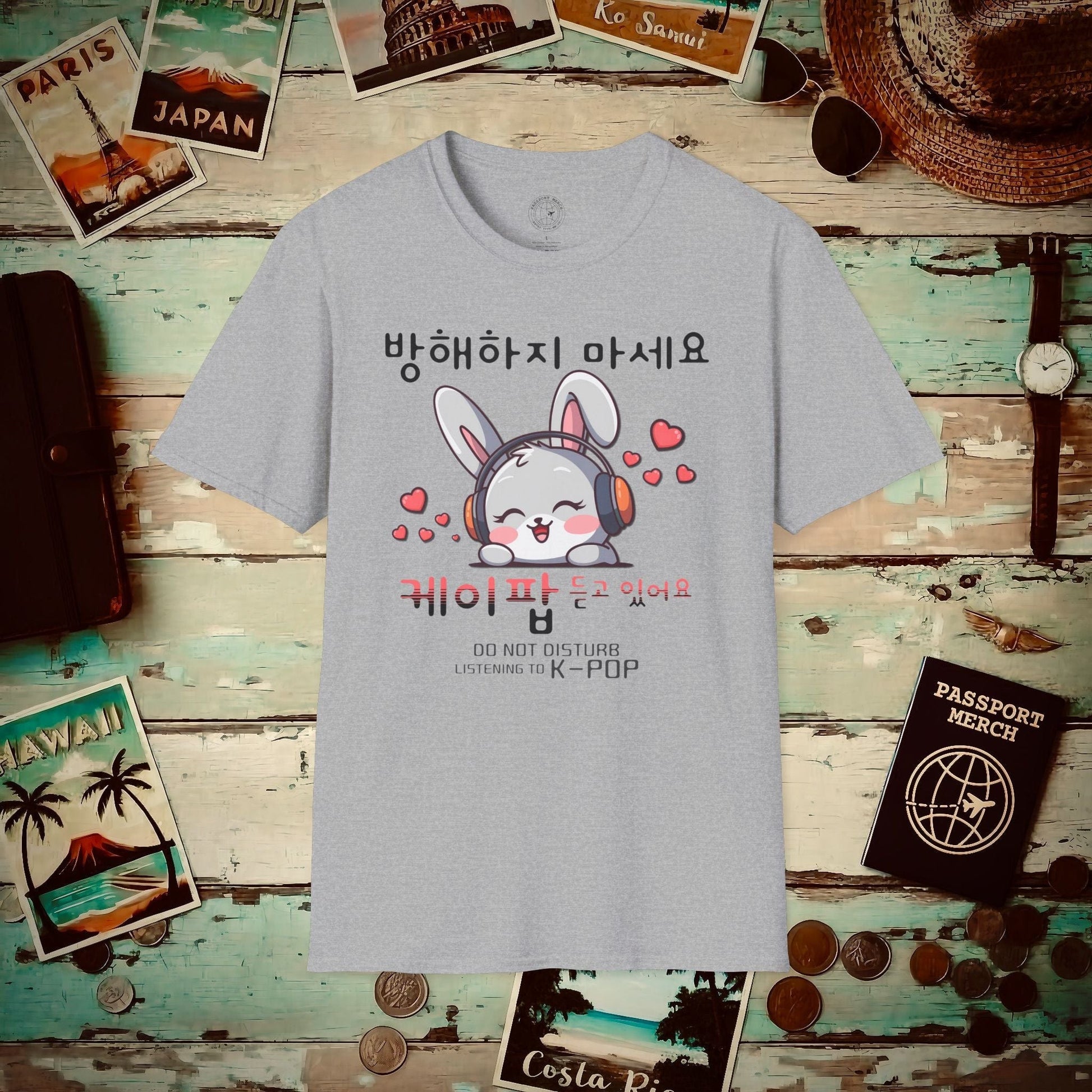 Do Not Disturb, Listening to K-Pop Korea T-Shirt Sport Grey / S