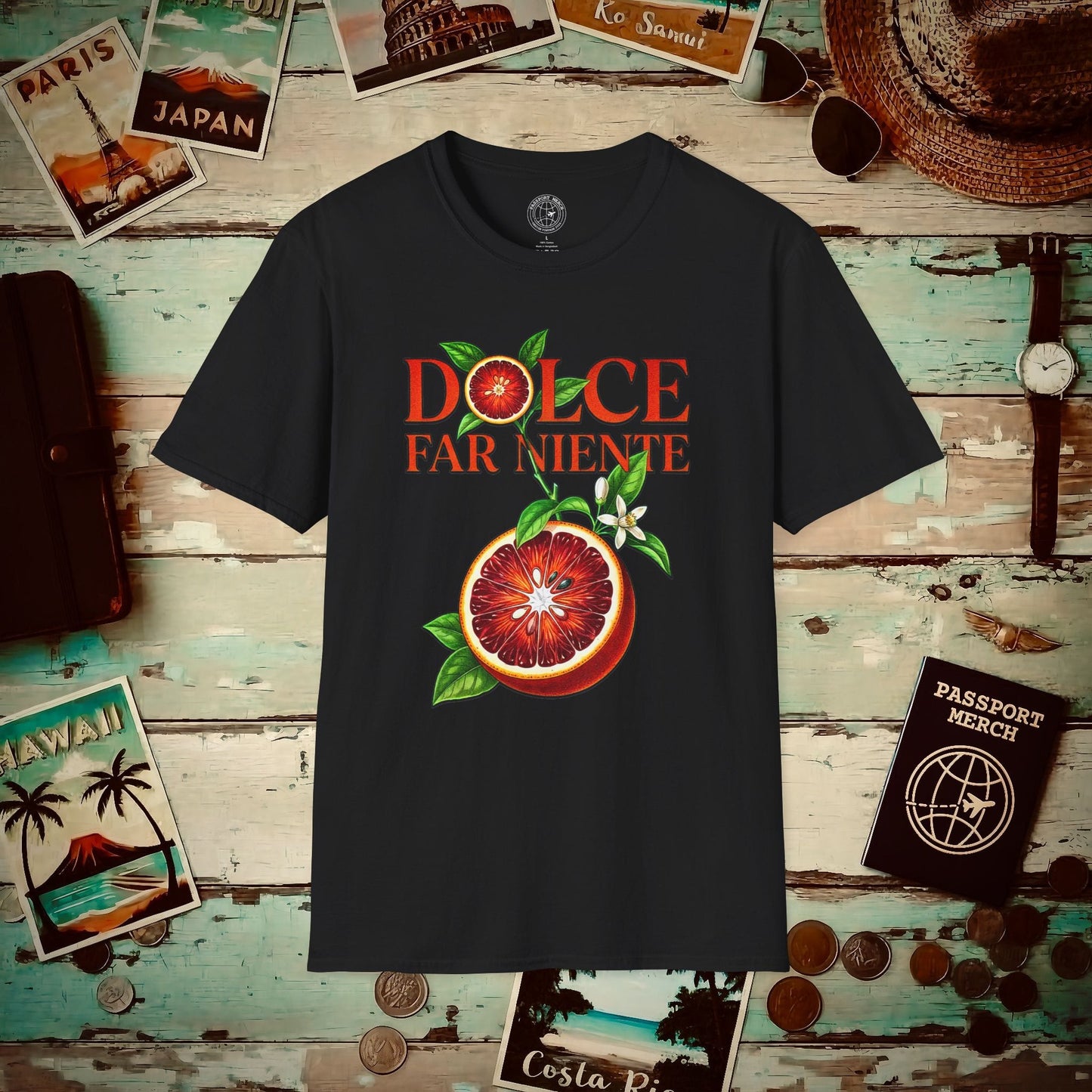 Dolce Sicilian Blood Orange, Italy T-Shirt Black / S