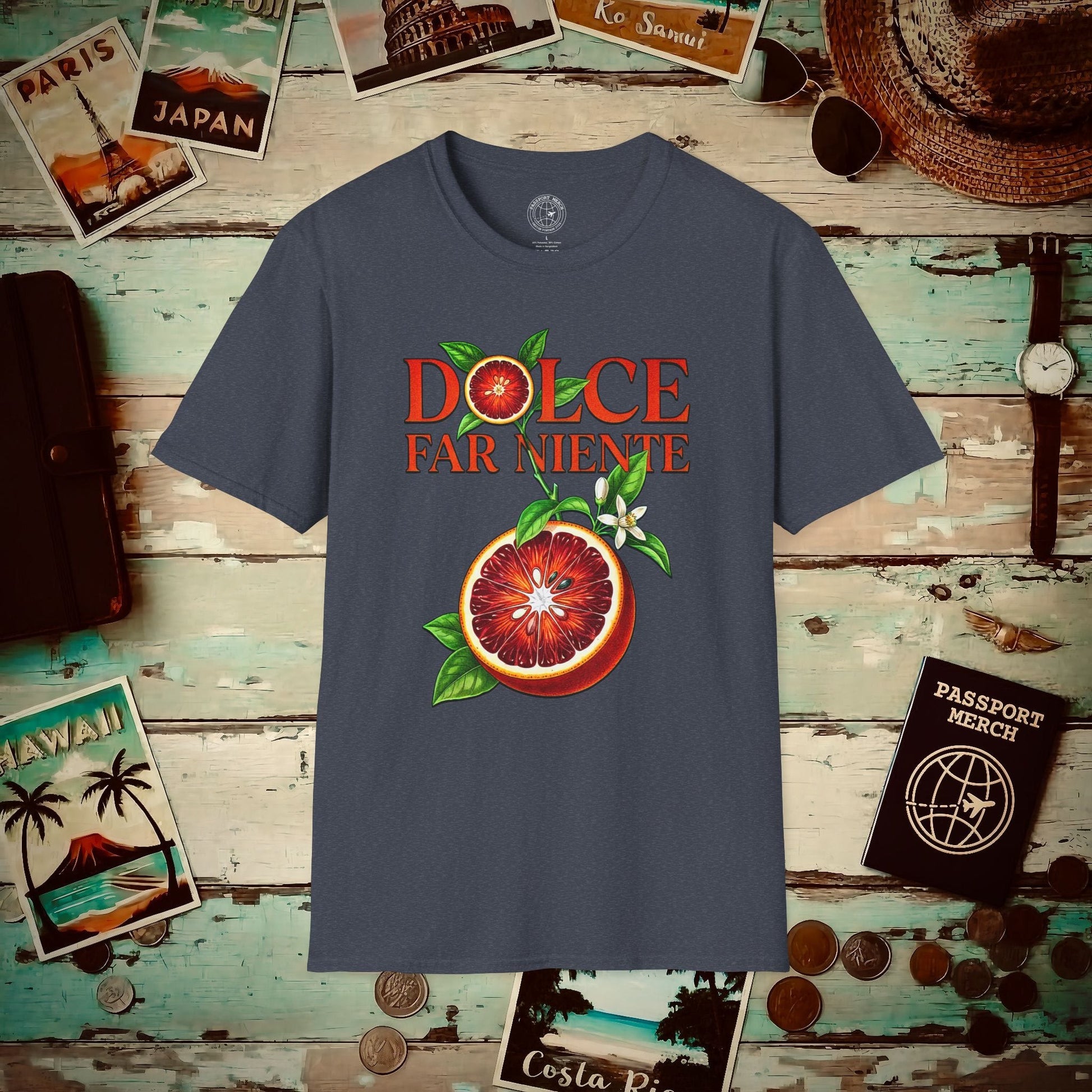 Dolce Sicilian Blood Orange, Italy T-Shirt Heather Navy / S