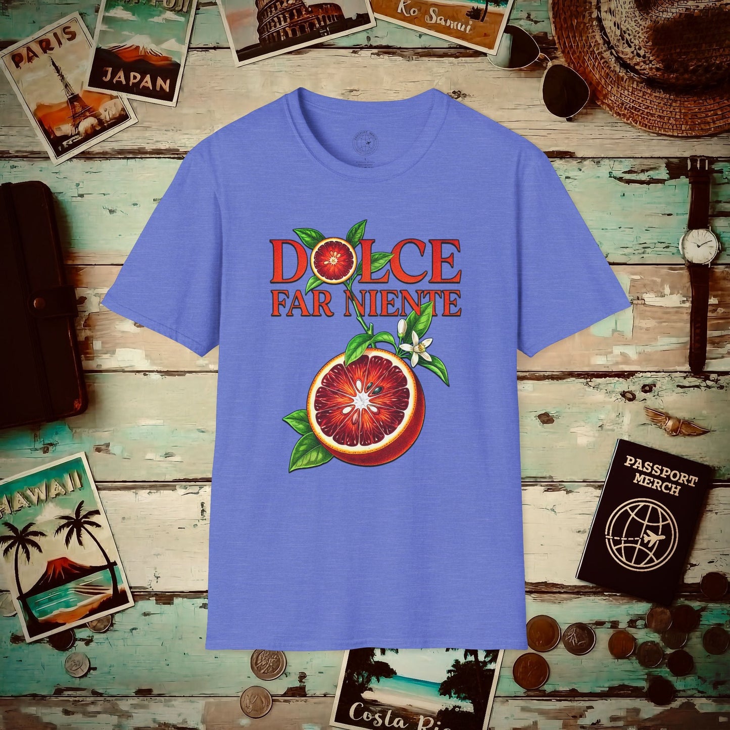 Dolce Sicilian Blood Orange, Italy T-Shirt Heather Royal / S
