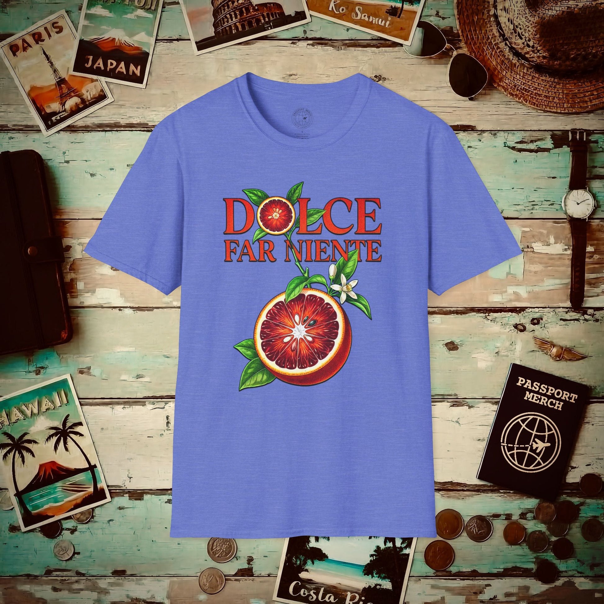 Dolce Sicilian Blood Orange, Italy T-Shirt Heather Royal / S